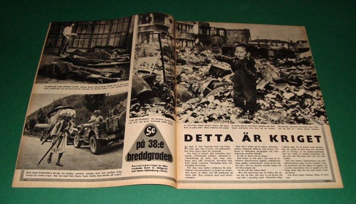 SE nr 44 1950 - Korea, Linköping, speedway, Britt Björk m.m.