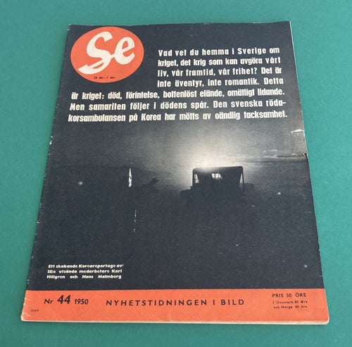SE nr 44 1950 - Korea, Linköping, speedway, Britt Björk m.m.