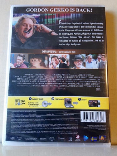 Wall street money never sleeps, INPLASTAD, Dvd