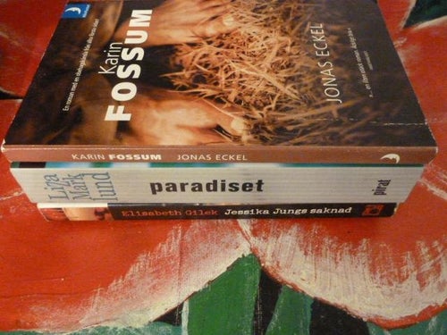 BOK, 3 STYCKEN POCKET BÖCKER, KARIN FOSSUM, LIZA MARKLUND, ELISABETH GILEK