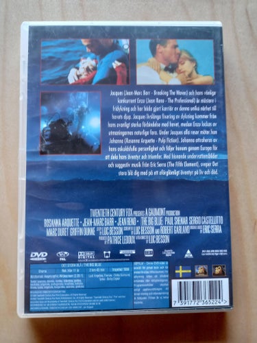 DVD-FILM "DET STORA BLÅ" MED JEAN RENO FRÅN 1988