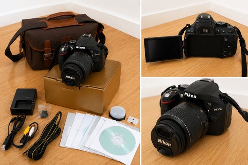 Nikon D5200 + AF-S DX 18-55mm VR – Komplett paket i nyskick