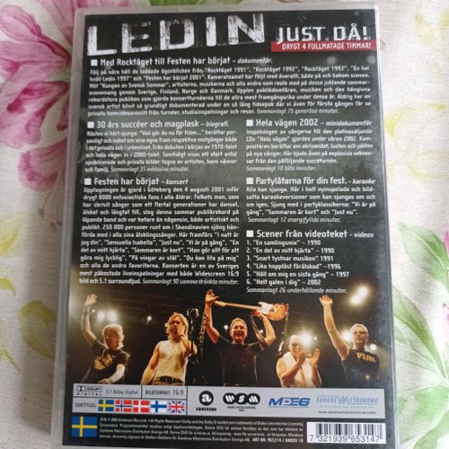 Ledin - Just då! Dubbel-DVD