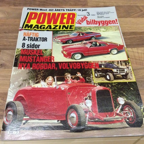 Power Nr 3 1982 A traktorer,Mustang,Nya Roddar,Volvo byggen,