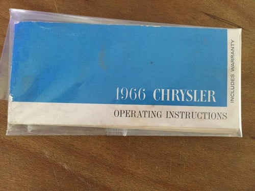 Chrysler 1966 Operating Instructions