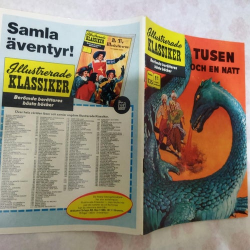 Illustrerade Klassiker nr 135 Tusen och en natt. Very Fine