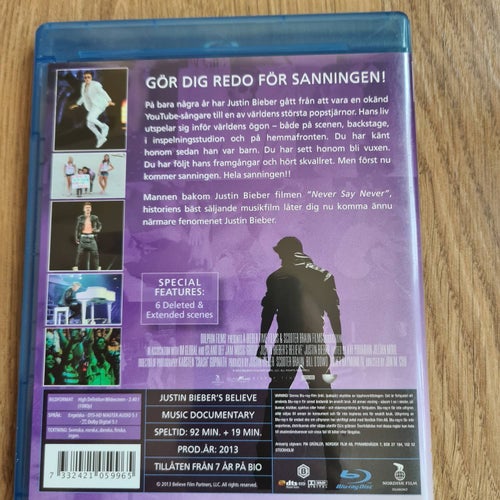 Justin Bieber - Believe - Blu-ray | Svensk utgåva