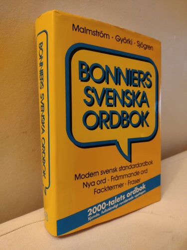 Bonniers Svenska Ordbok av Malmström, Györki, Sjögren, 2000