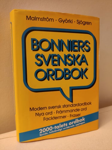 Bonniers Svenska Ordbok av Malmström, Györki, Sjögren, 2000