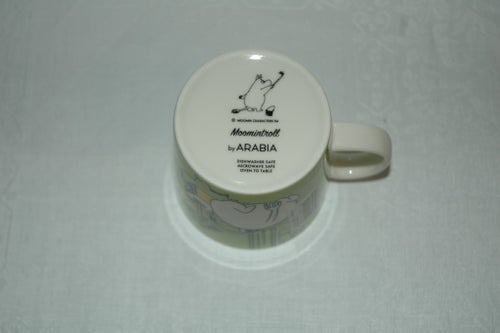 Arabia Muminmugg Mumintrollet grön - Moomintroll grass-green