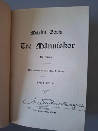 Maxim Gorki: Tre människor 1-2.