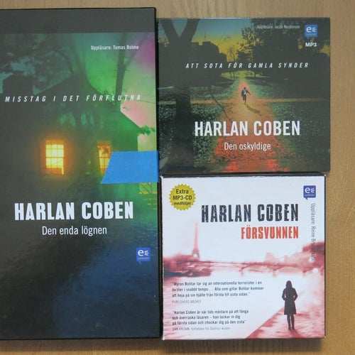 Harlan Coben Ljudböcker: Den enda lögnen, Den oskyldige, Försvunnen