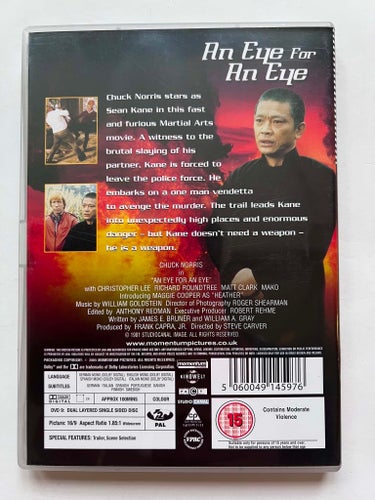 An eye for an eye (1981) Chuck Norris DVD