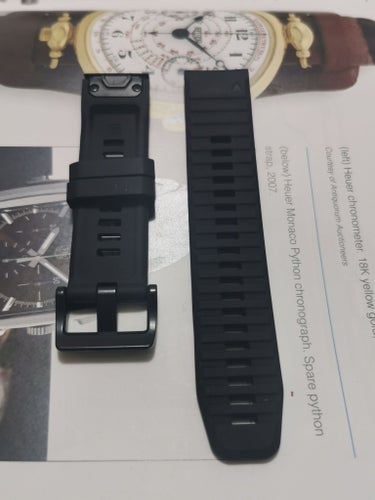 Armband för Garmin klockor, svart, 22 mm, Quick Fit