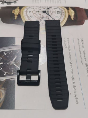 Armband för Garmin klockor, svart, 22 mm, Quick Fit