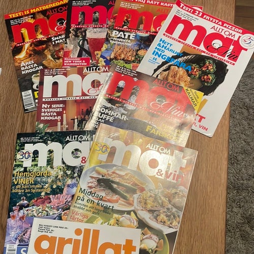 Mat & Vin tidningar 1995-2000