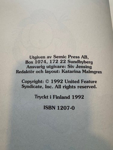 Gustaf av United Feature Syndicate, Inc. 1992
