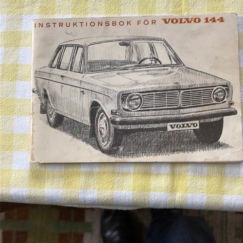 INSTRUKTIONSBOK FÖR VOLVO 144 1967