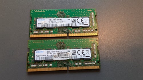 16 GB (2x 8GB) Samsung DDR4 3200 MHz PC4-3200 SODIMM RAM-block