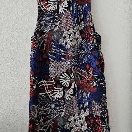 H&M flerfärgad ärmlös klänning sommarklänning, storlek 36-38