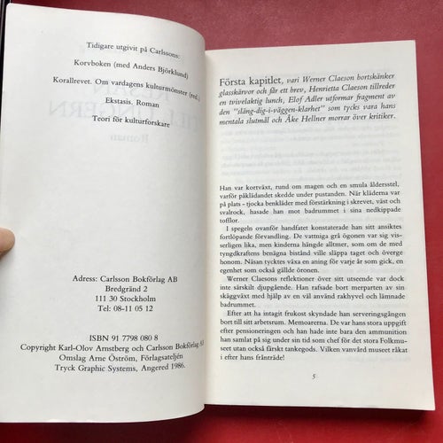 RESAN TILL UNGERN Roman Karl-Olov Arnstberg 1986