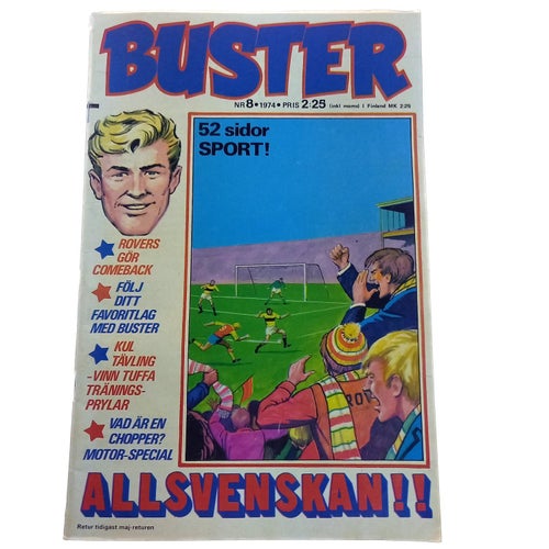 Buster - 1974 - NR 8 - Benny Guldfot, Rovers