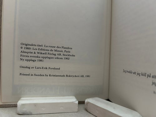Vägen till Flandern av Claude Simon, bok, Very good plus