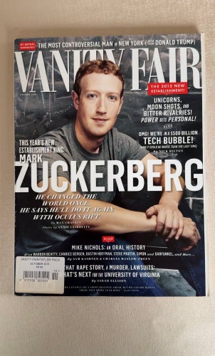 Vanity Fair Mark Zuckerberg - Oktober 2015