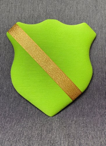 Märkestavla för simmärken/smycken limegrön/guld