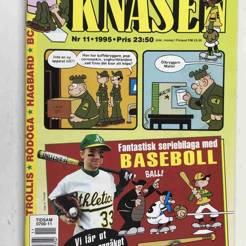 Knasen - 1995:11 VF med "basebollbilaga"