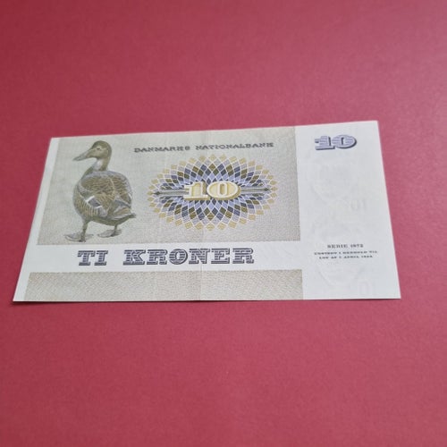 10 Kronor sedel från Danmark 1977