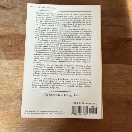 The Beginnings of Western Science av David C. Lindberg, 1992