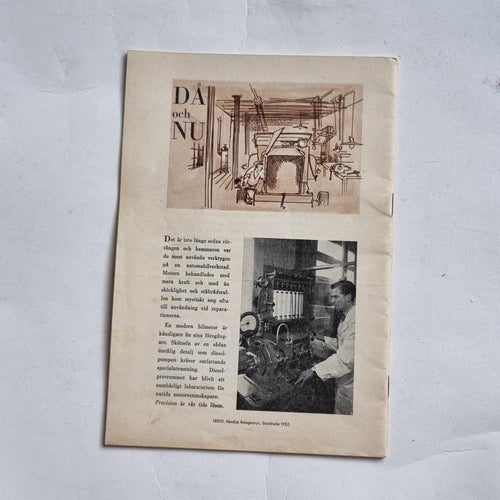 Lastvagnsskolan motorns vård Volvo brev 4 instruktionsbok 1952