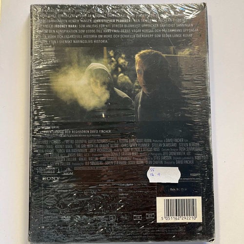 THE GIRL WITH THE DRAGON TATOO - MILLENNIUMTRILOGIN. DIGI DVD THRILLER INPLASTAD