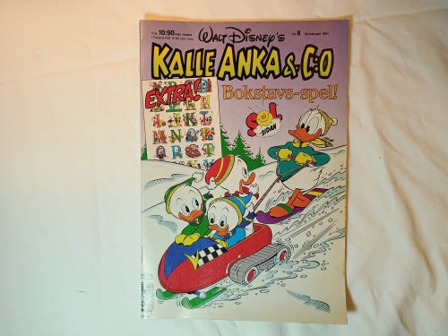Kalle Anka nr 8 1991 - Bilaga: Bokstavs - Spelet