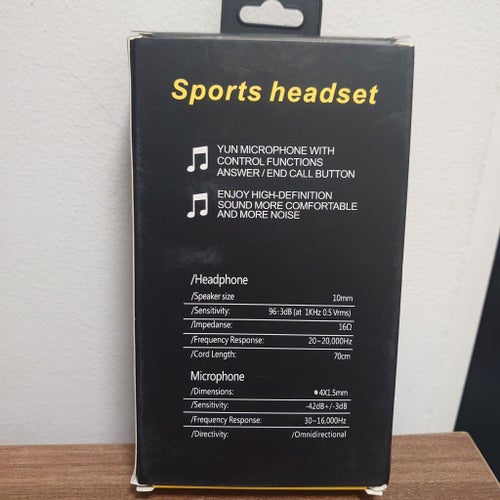 Trådlösa sporthörlurar med mikrofon, modell TH-B01