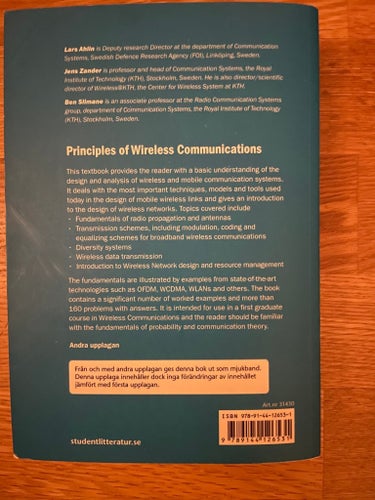 Principles of Wireless Communications av Lars Ahlin, Jens Zander, Ben Slimane,