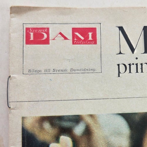 Bilaga Svensk DAM tidning -64 • Margaretha prinsessan som gifte sig till lycka.