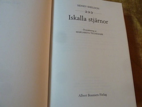ISKALLA STJÄRNOR, S. SHELDON, 1994, BÖCKER
