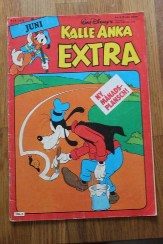 DISNEY Kalle Anka EXTRA 1978 NR 6
