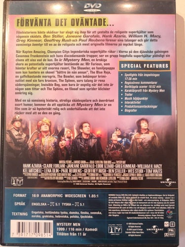 Mystery Men (1999) Kinka Usher med Ben Stiller och Hank Azaria.