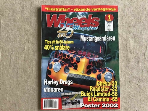 WHEELS NR 1 2002 MUSTANG SAMLARE,CHEVA 30,EL CAMINO 65,BUICK 58,WILLYS 41,