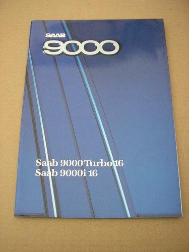 Försäljningsbroschyr SAAB 9000 Turbo 16 / 9000i 16 1988