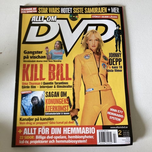 ALLT OM DVD. NR.2 2004. KILL BILL, JOHNNY DEPP, DEN SISTE SAMURAJEN.
