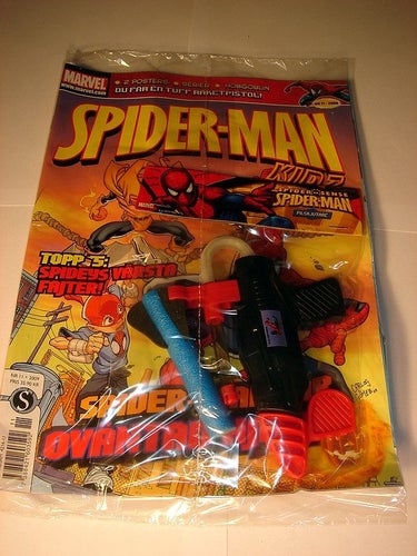 SPIDERMAN I ORIGINAL PLAST med leksak 2009 nr11 SKJUTARE