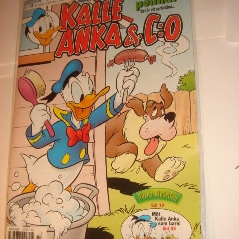 KALLE ANKA & Co I ORIGINAL PLAST leksak 2000 13 SPRUT PENNA