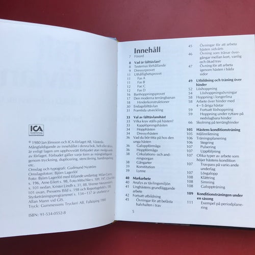 FÄLTTÄVLAN utbilda och träna för tävling Jan Jönsson 1980