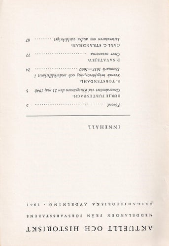 Aktuellt & Historiskt 1961