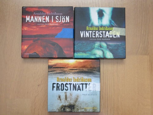 Arnaldur Indridason - Mannen i sjön, Vinterstaden, Frostnätter (Ljudböcker)