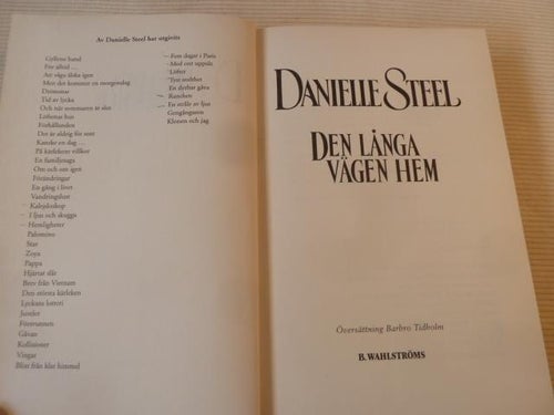 DEN LÅNGA VÄGEN HEM, D. STEEL, 2000,  BÖCKER